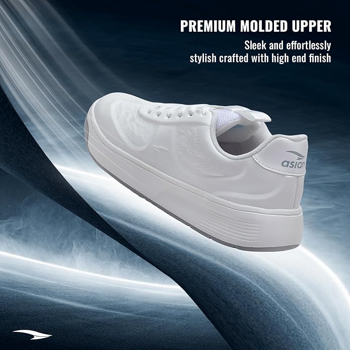 ASIAN Mojo-09 Men’s Premium Sneakers with Stylish Design, Traction Sole & Memory Foam Comfort | Active Sneakers Inspired by MS Dhoni’s Lifestyle